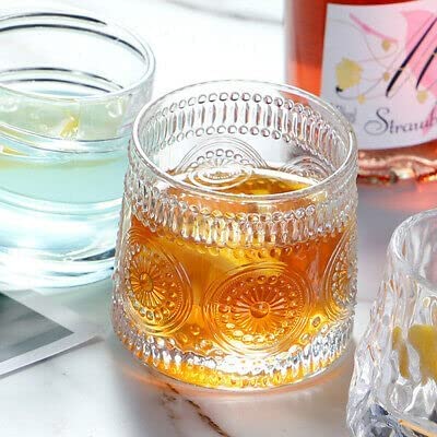 Dancing Whiskey Glass S220 ml with Rotatable Bottom, Spinning Glass Bar Glass for Bourbon, Whiskey, Scotch, Cocktail, Cognac – Old Fashioned Tumbler Drinking