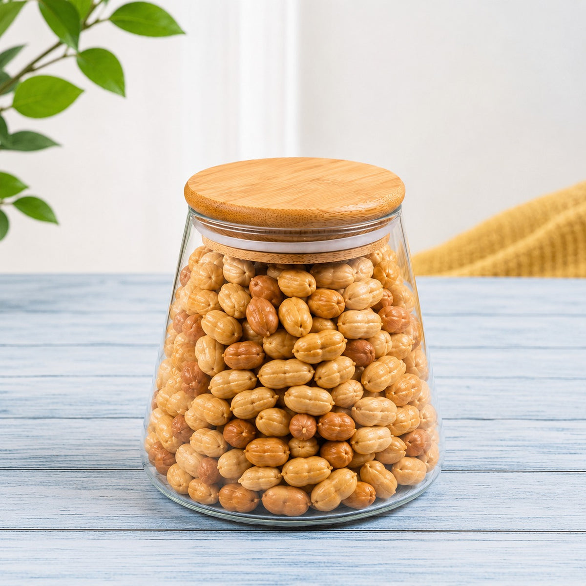 Storage Jar with Bamboo Lid – Set of Two 750 ml