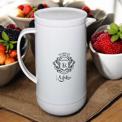 Cp Hot & Cold Vacuum Flask with 6 mugs with lid stainless steel