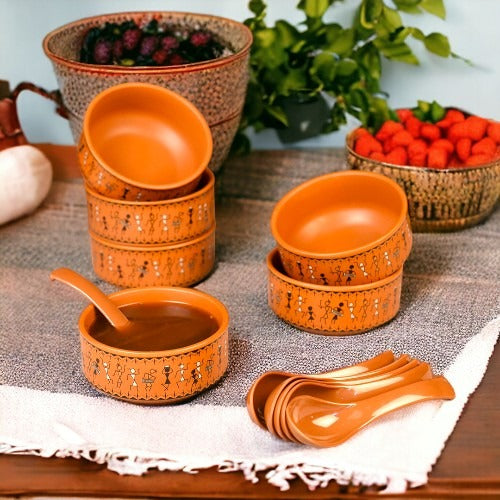 Soup Bowl Hand Printed