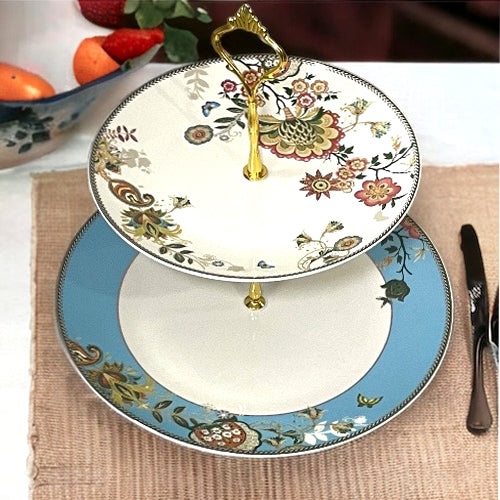 Cake Stand | 2 tier Cake Stand | Bone China