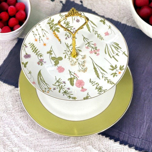 Cake Stand | 2 tier Cake Stand | Bone China