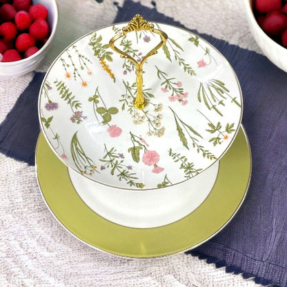 Cake Stand | 2 tier Cake Stand | Bone China