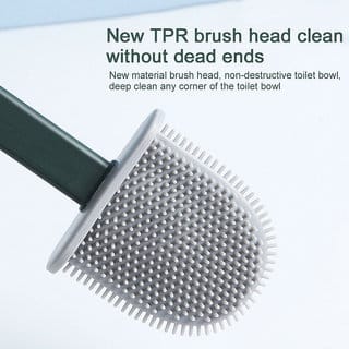 Multipurpose TPR Silicone Bottle & Glass Cleaning Brush with Long Handle – Soft Bristles, Scratch-Free Cleaning