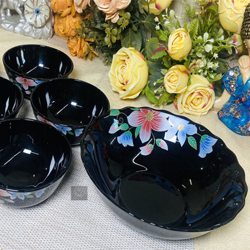 Cp black opel serving set