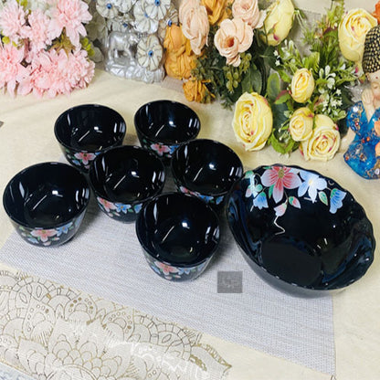 Cp black opel serving set