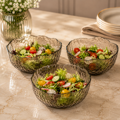 Textured Grey Bowl Set of 3