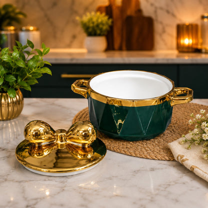 porcelain casserole Butterfly Lid