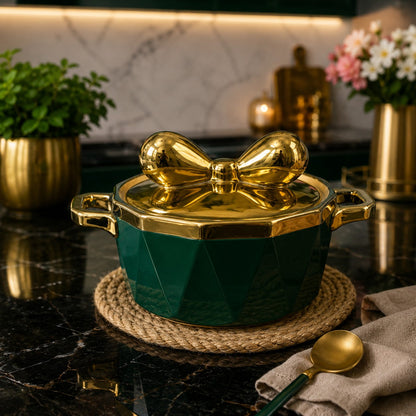 porcelain casserole Butterfly Lid