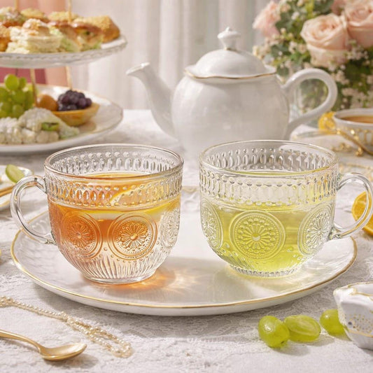 premium glass soup mug set of 2 pc