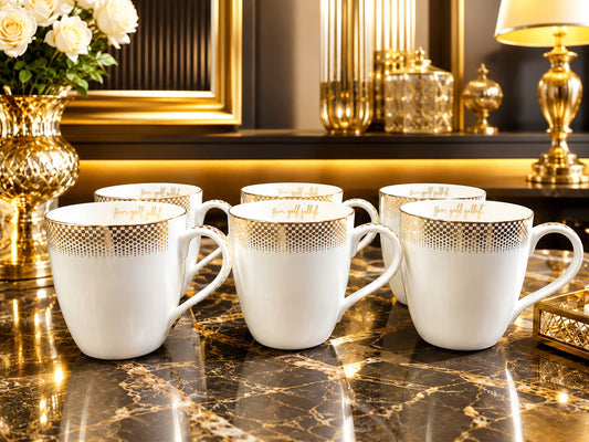 Premium porcelain Tea Cup Set of 6pc