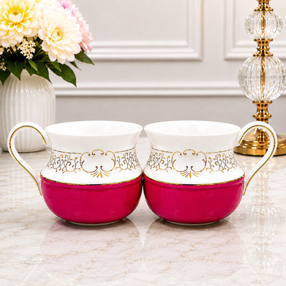 Porcelain 6 pc cups set