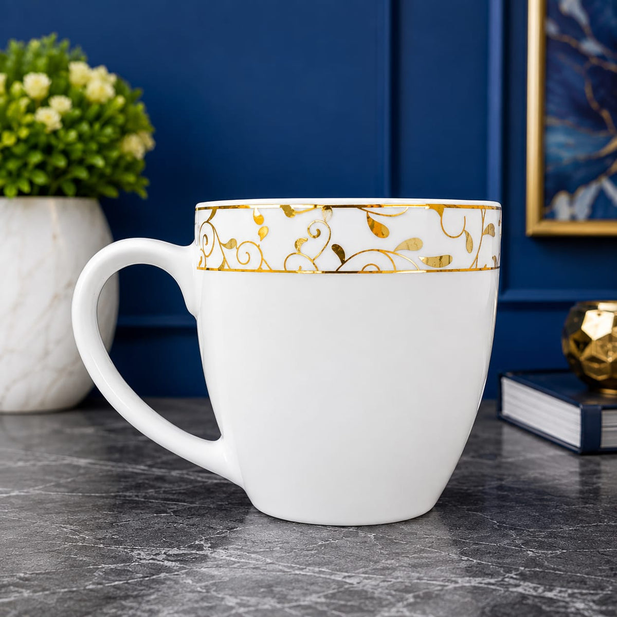 Hi-luxe Porcelain 6 pc mugs
