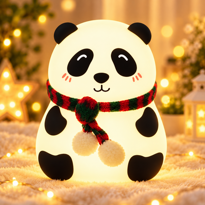 Cute Panda LED Night Lamp with Warm Glow – Adorable Panda Design Decorative Bedside Light for Kids, Bedroom, Nursery & Gifting