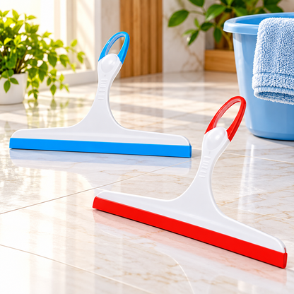 Multipurpose Mini Floor & Glass Cleaning Wiper with Flexible Rubber Blade – Handheld Water Squeegee for Bathroom, Kitchen, Tiles & Windows