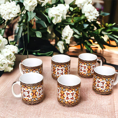 Tea Coffee 6 pc Cup Set